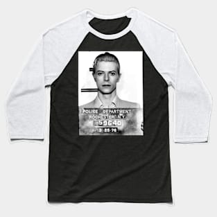 David Bowie Mugshot Baseball T-Shirt